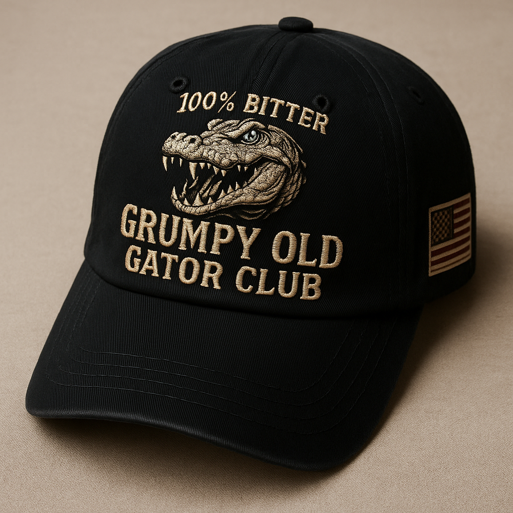 Grumpy Old Gator Club Cap – 100% Bitter Edition