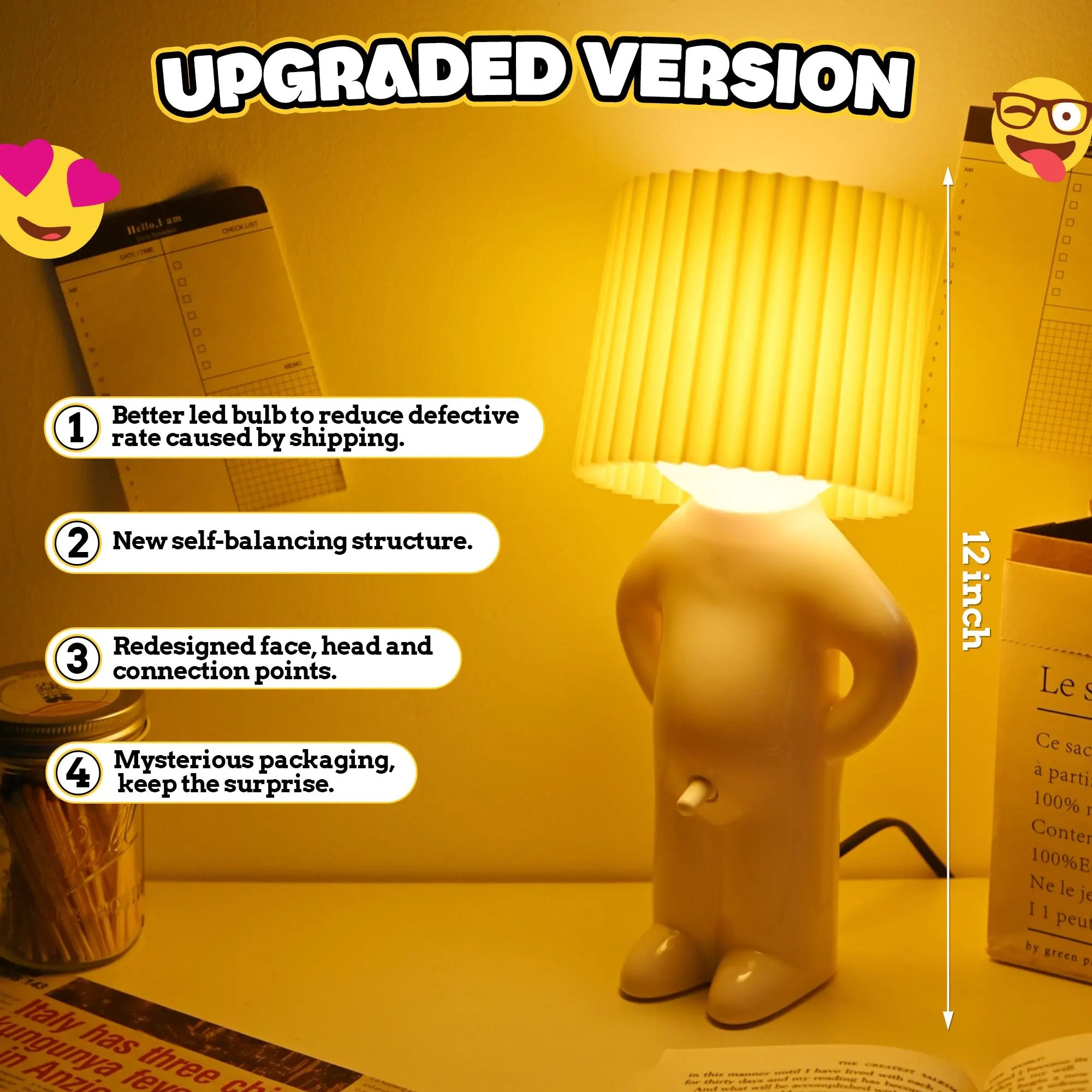 💡  Funny Man Night Light – The “Turn Me On” Lamp