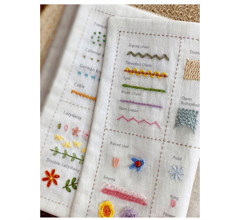 ❤️Beginner-Friendly🪡Stitch Book 📖with 143 different stitches