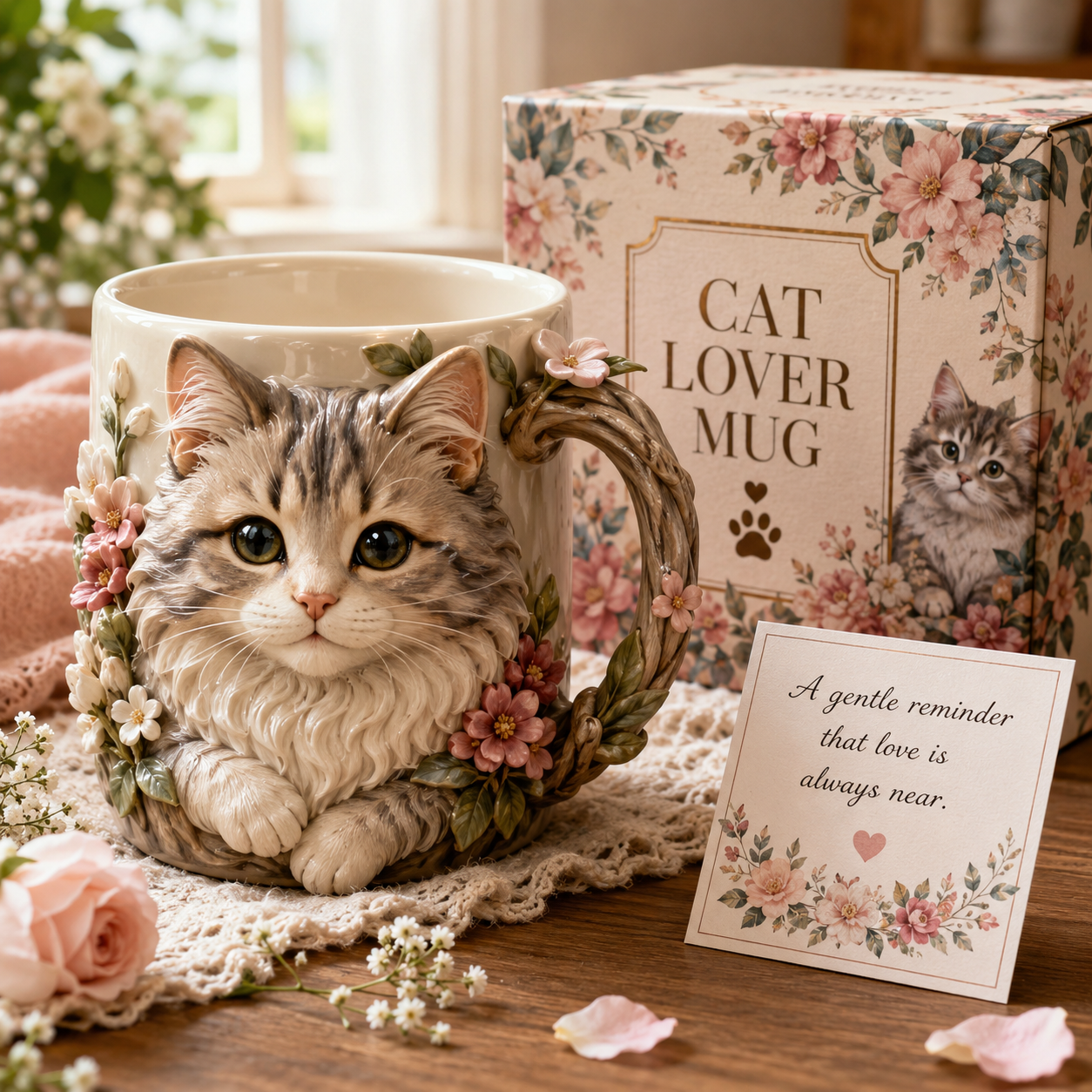 3D Animal Mug Gift Set🐝🐴🐱