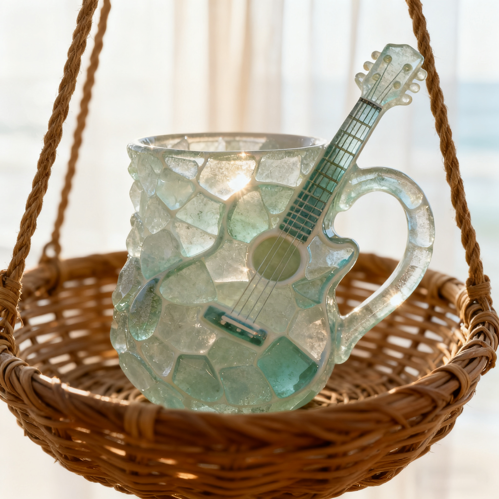 🎸 Sea Glass Guitar Mug🌊