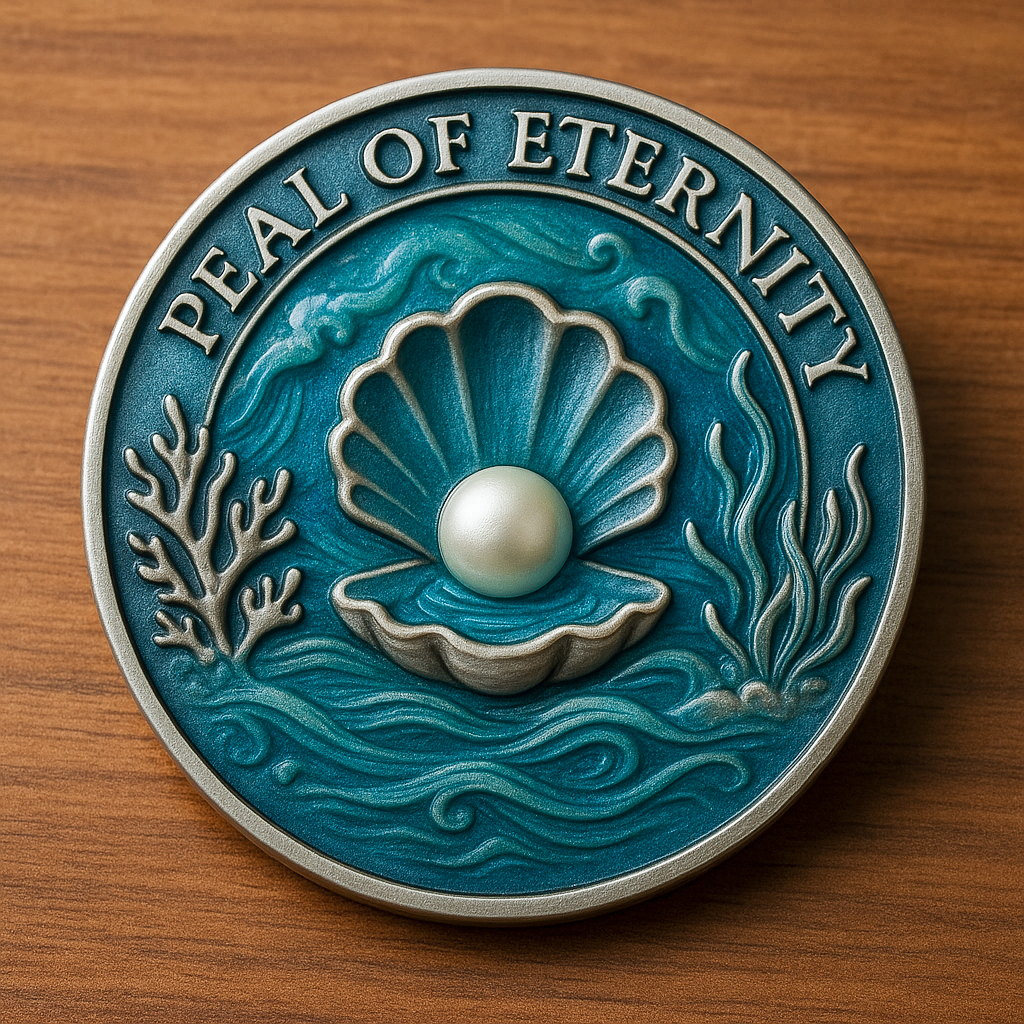 🌊Whisper of the Waves – Mermaid Challenge Coin