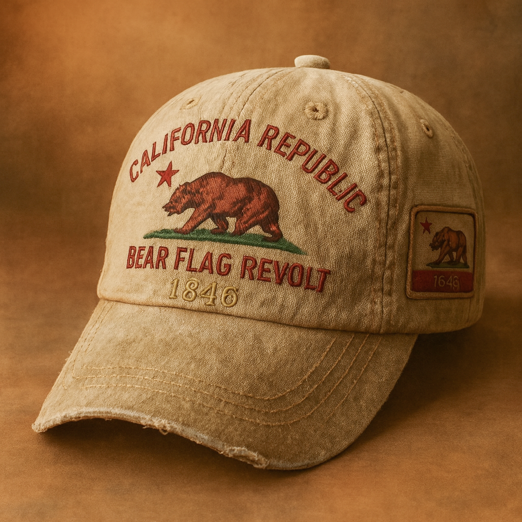 🧢Bear Flag Revolt Cap – California Republic 1846