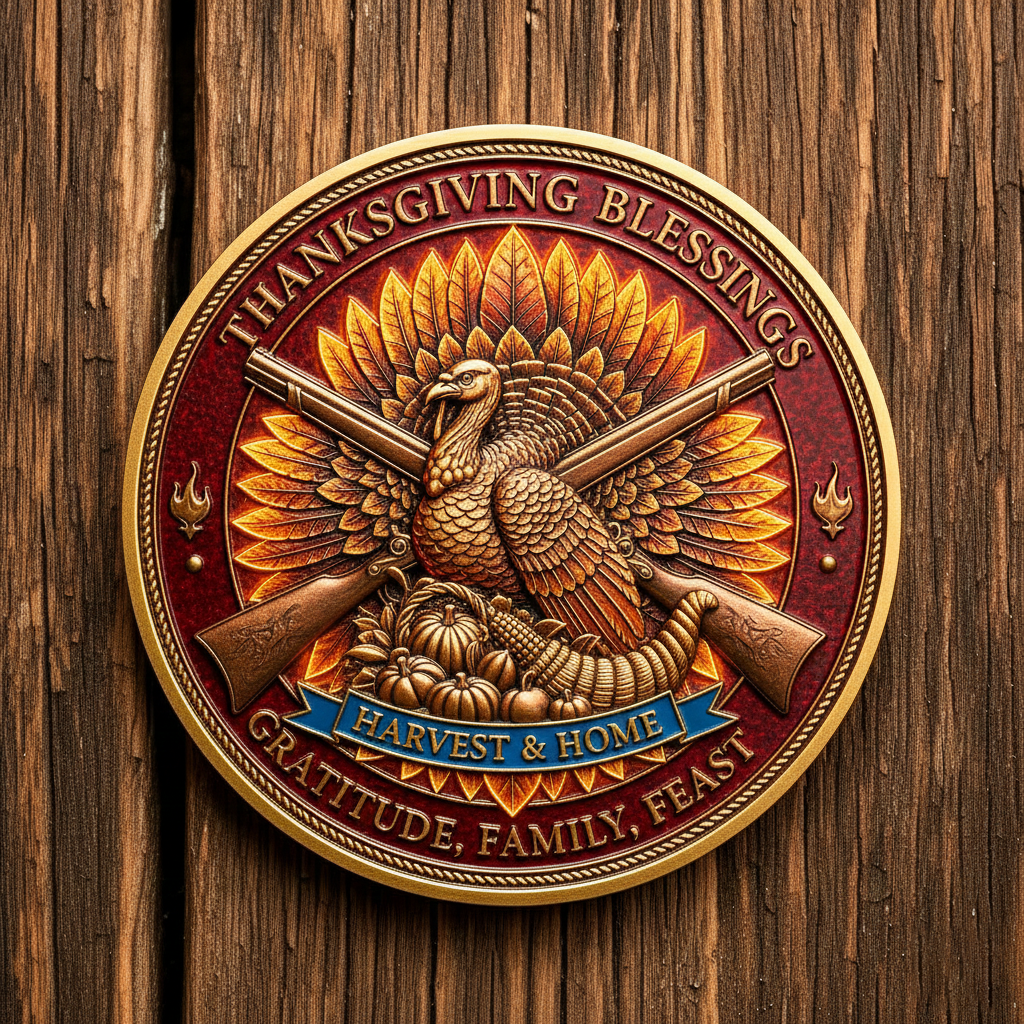 ✨ "First Feast 1621" Thanksgiving Heritage Coin 💍
