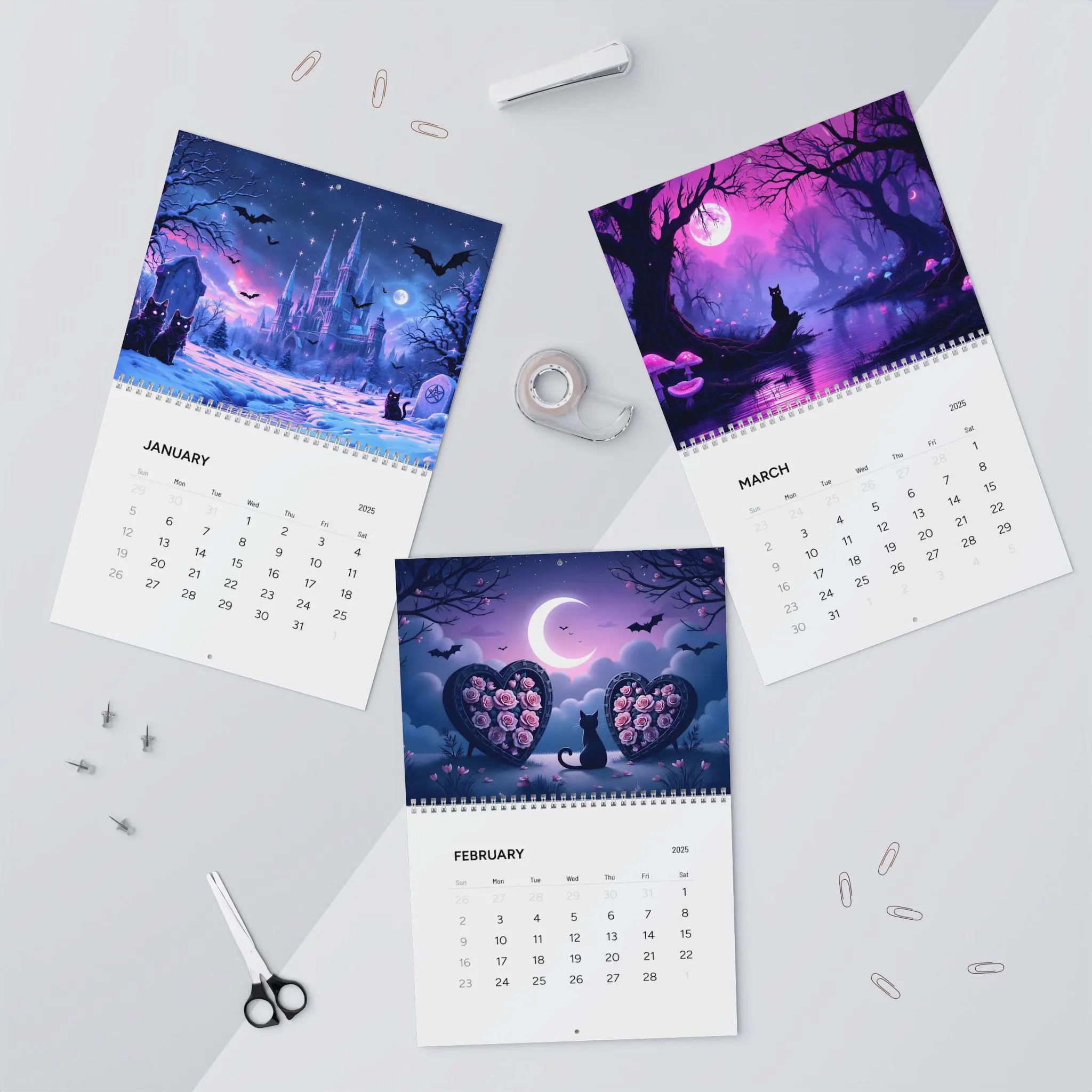 🌙2026 Mystic Cat Calendar