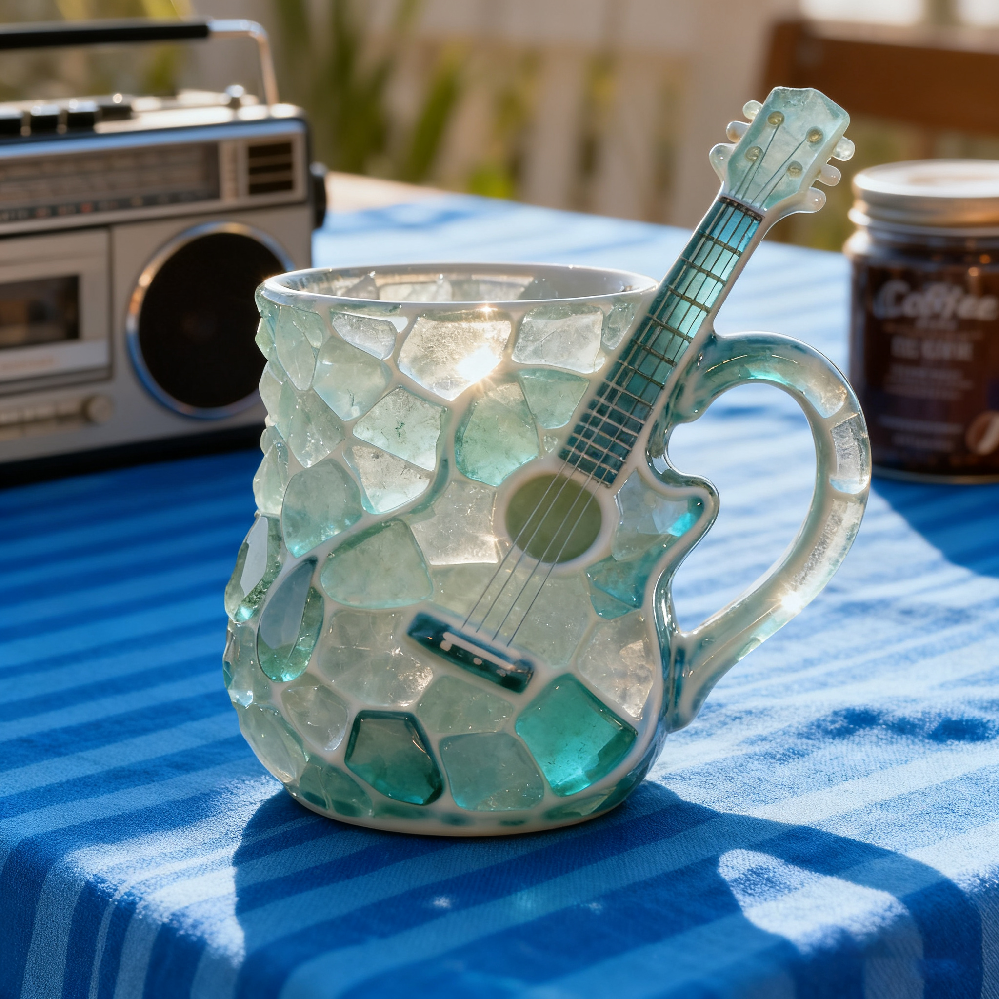 🎸 Sea Glass Guitar Mug🌊