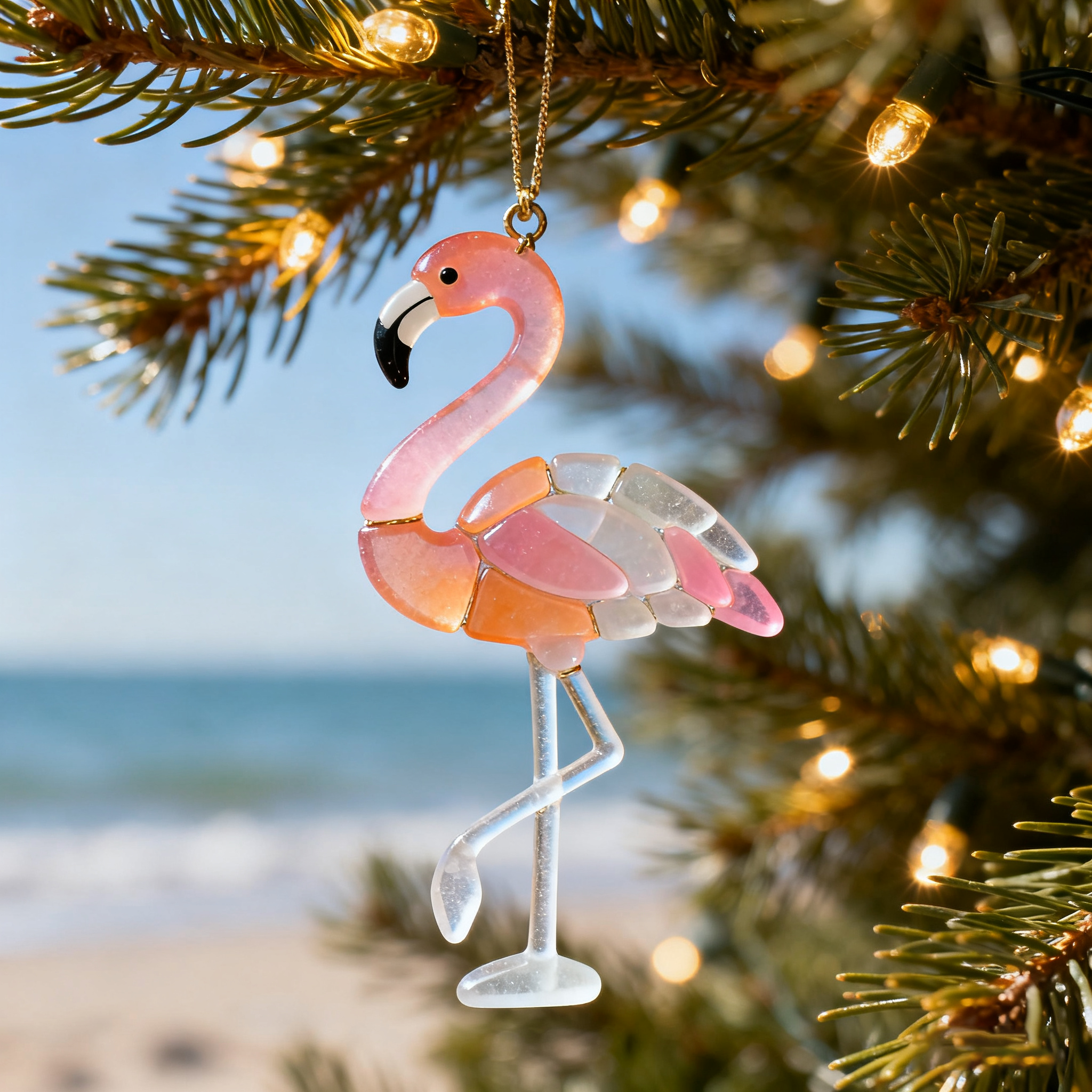 🕊️ Sea Glass Bird Ornament Collection 🐦