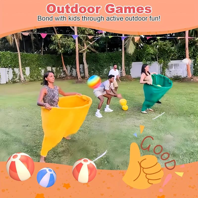 2PC Granny Pants Yard Game Set, Children's indoor games,Parent-child Game Set,Adult Outdoor, Giant Pants, with Bouncy Ball and Pump, Large Outdoor Day Family Fun Party Toss Game