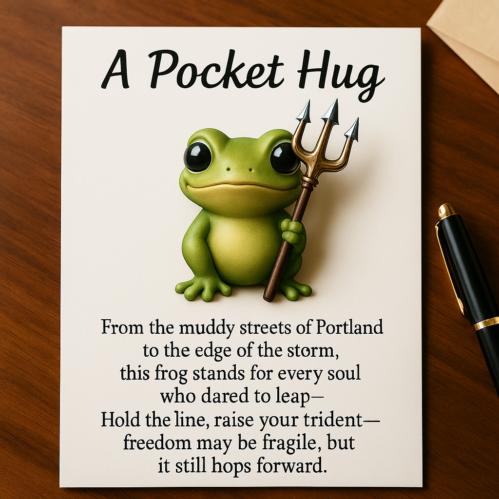🐸 Frog of Portland – Pocket Hug of Freedom