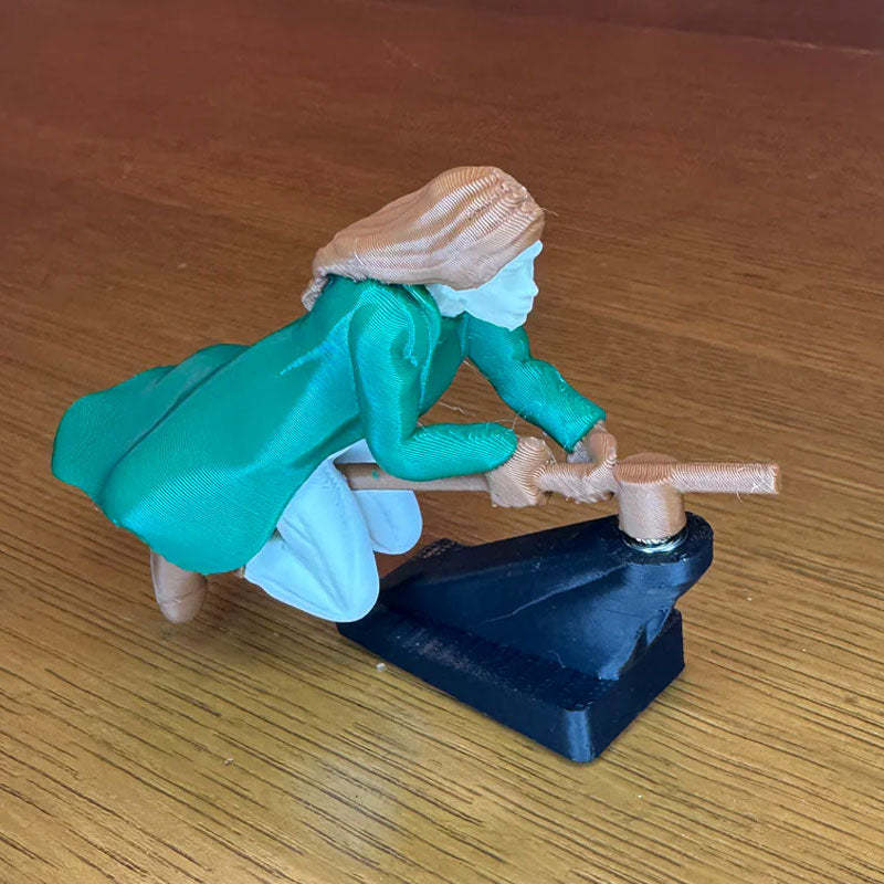 🚗Fantasy Car Decor – 🧙‍♀️Witch and Wizard Broomstick Dashboard Drift Ornaments✨