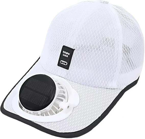 🔥Last Day 49% OFF -✨Solar Fan Baseball Cap - UV Protection Wide Brim Mesh Hat with Solar & USB Power for Outdoor Heat Relief
