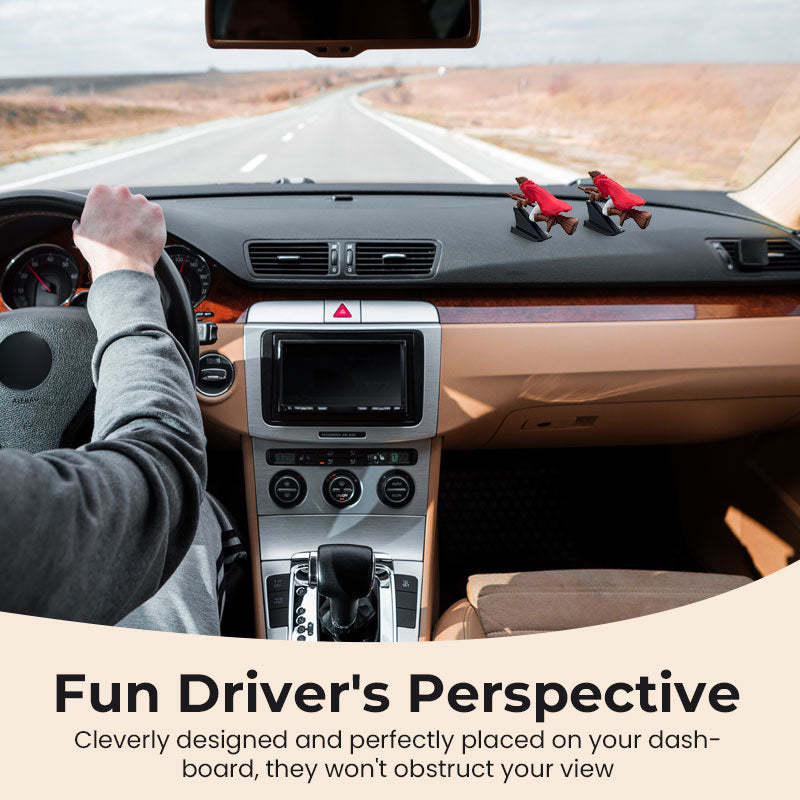 🚗Fantasy Car Decor – 🧙‍♀️Witch and Wizard Broomstick Dashboard Drift Ornaments✨