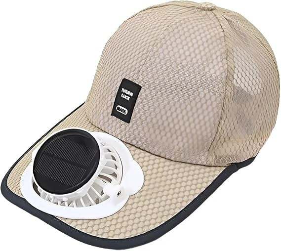 🔥Last Day 49% OFF -✨Solar Fan Baseball Cap - UV Protection Wide Brim Mesh Hat with Solar & USB Power for Outdoor Heat Relief