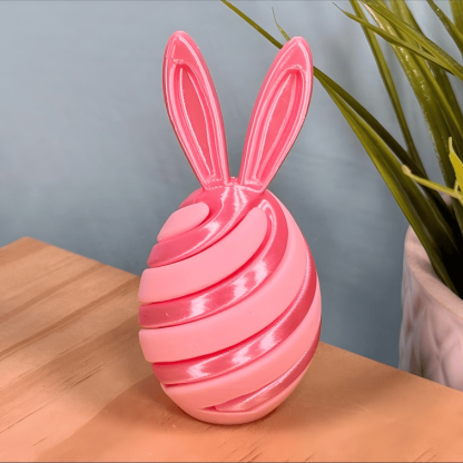 3D Printed Easter Egg Fidget Toy | Bunny Swirl Easter