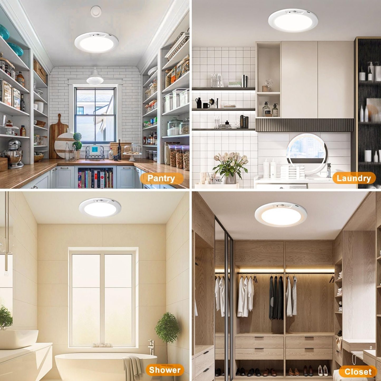 🔥Last Day 49% OFF💡Rechargeable Motion Sensor Ceiling Light