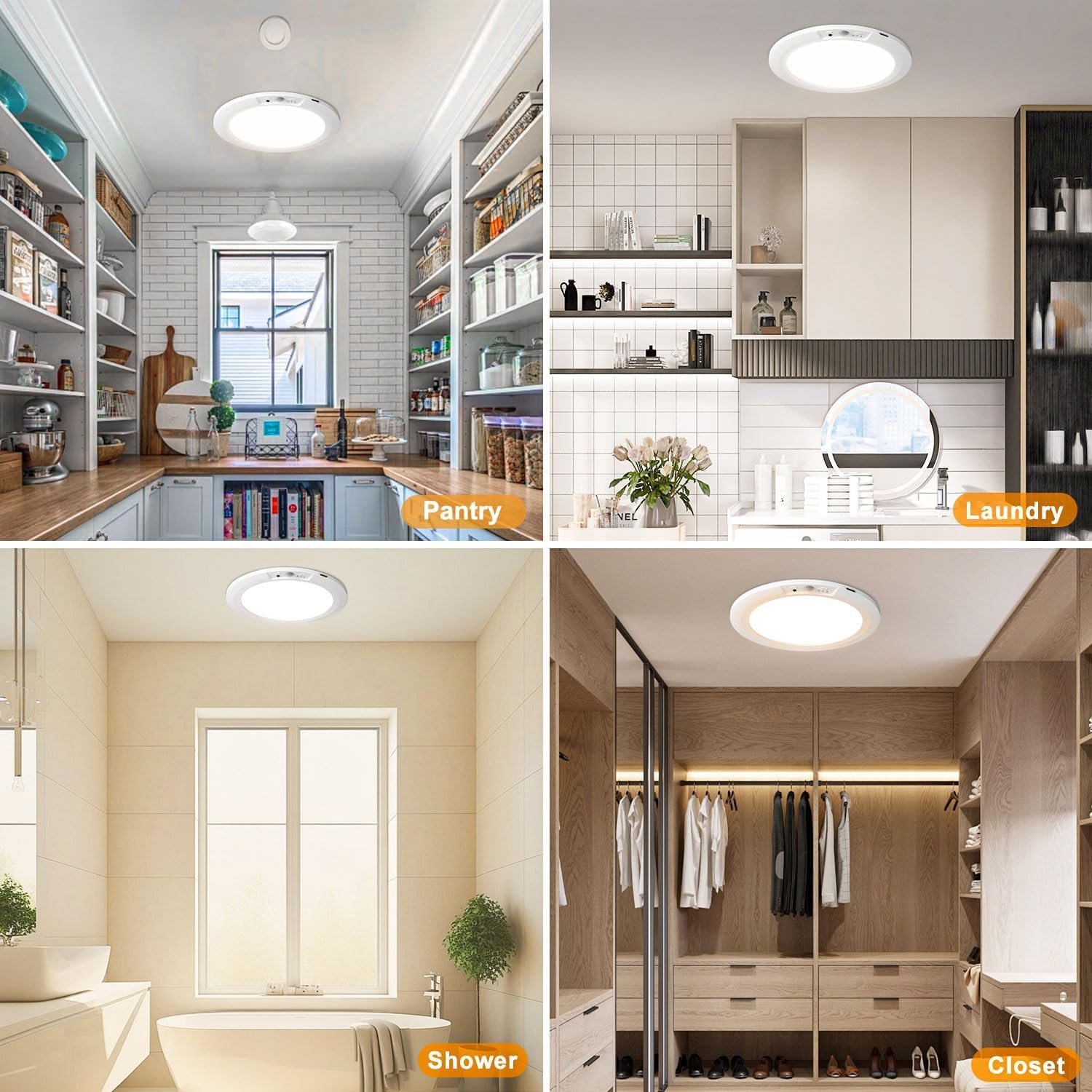 🔥Last Day 49% OFF💡Rechargeable Motion Sensor Ceiling Light