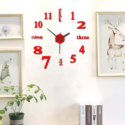 🔥Last Day Promotion 49% OFF⏰ 3D Wall Decal Decorative Clock
