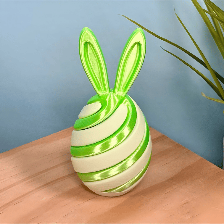3D Printed Easter Egg Fidget Toy | Bunny Swirl Easter