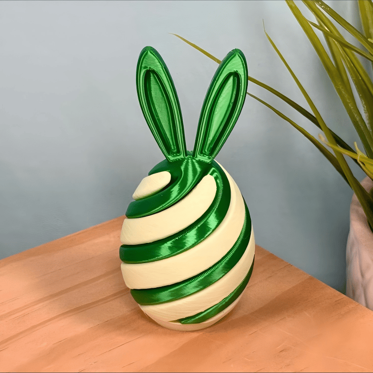 3D Printed Easter Egg Fidget Toy | Bunny Swirl Easter