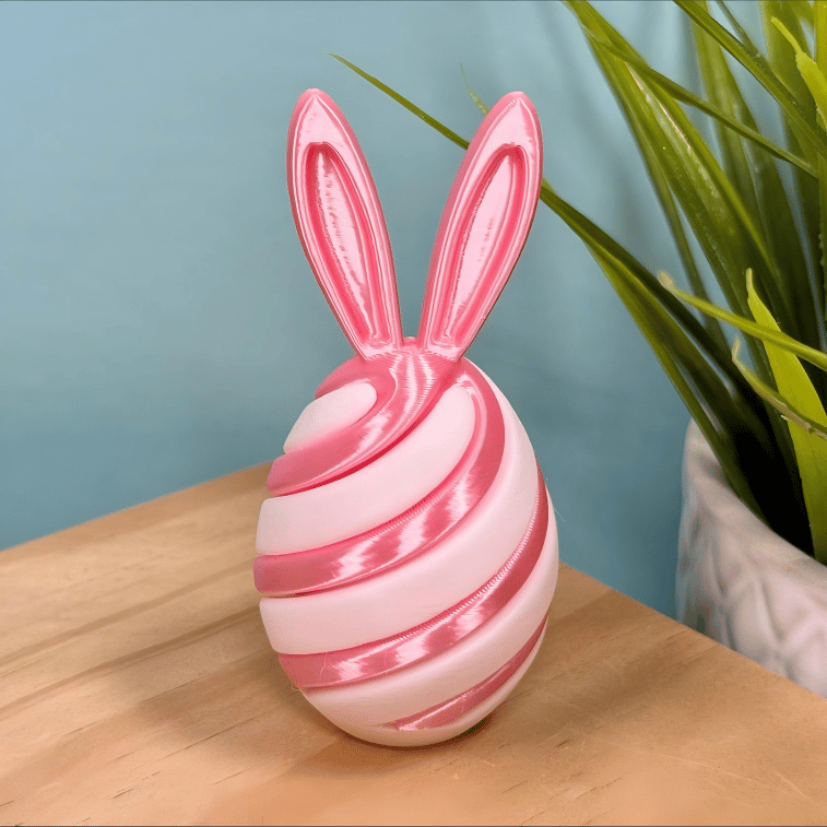 3D Printed Easter Egg Fidget Toy | Bunny Swirl Easter