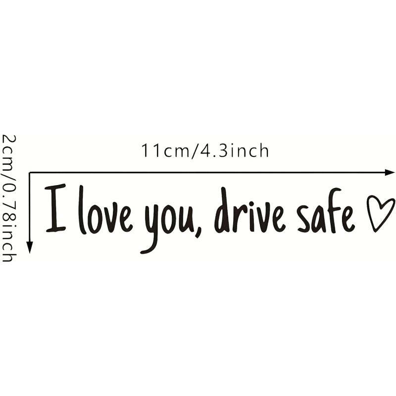 Rearview Mirror Vinyl Decal Reminder