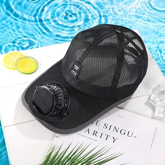 🔥Last Day 49% OFF -✨Solar Fan Baseball Cap - UV Protection Wide Brim Mesh Hat with Solar & USB Power for Outdoor Heat Relief