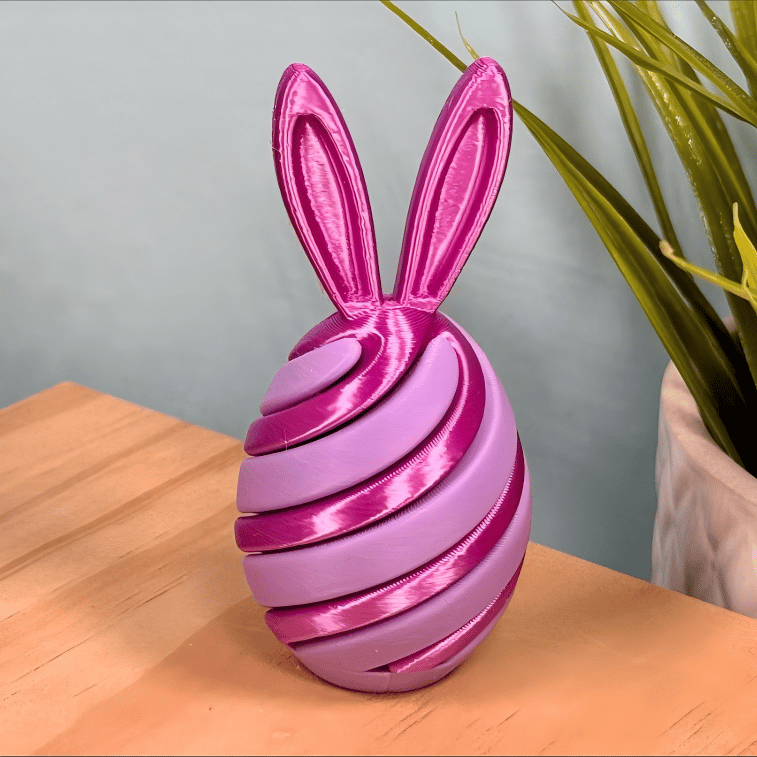 3D Printed Easter Egg Fidget Toy | Bunny Swirl Easter