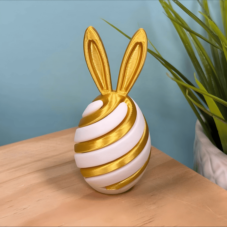 3D Printed Easter Egg Fidget Toy | Bunny Swirl Easter
