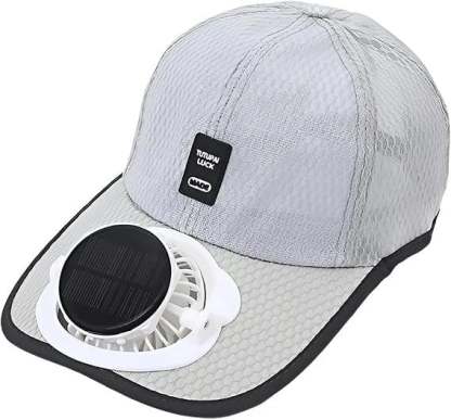 🔥Last Day 49% OFF -✨Solar Fan Baseball Cap - UV Protection Wide Brim Mesh Hat with Solar & USB Power for Outdoor Heat Relief