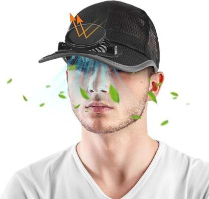 🔥Last Day 49% OFF -✨Solar Fan Baseball Cap - UV Protection Wide Brim Mesh Hat with Solar & USB Power for Outdoor Heat Relief