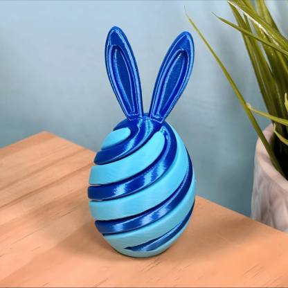 3D Printed Easter Egg Fidget Toy | Bunny Swirl Easter