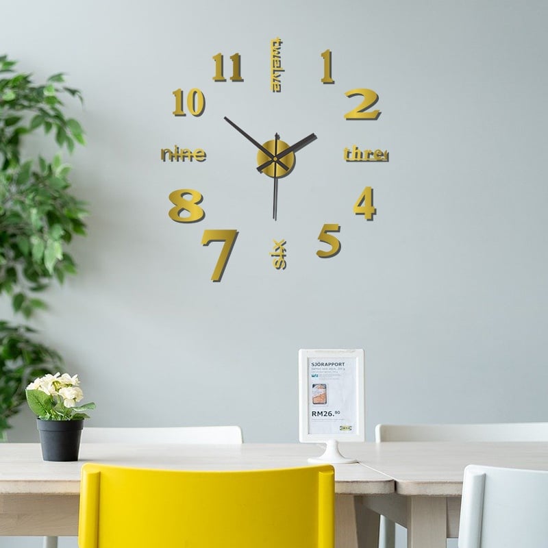 🔥Last Day Promotion 49% OFF⏰ 3D Wall Decal Decorative Clock
