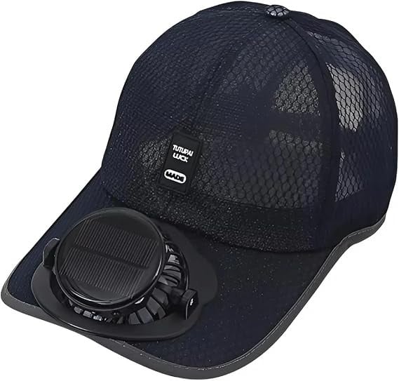 🔥Last Day 49% OFF -✨Solar Fan Baseball Cap - UV Protection Wide Brim Mesh Hat with Solar & USB Power for Outdoor Heat Relief