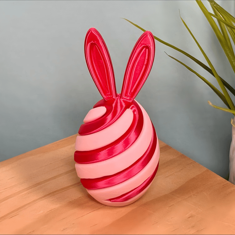 3D Printed Easter Egg Fidget Toy | Bunny Swirl Easter
