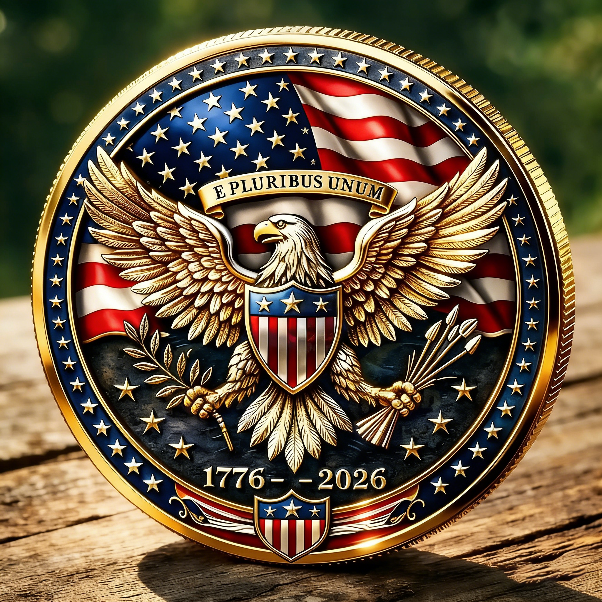 America’s 250th Anniversary Commemorative Coin – “We the People” 1776–2026 Patriotic Collectible