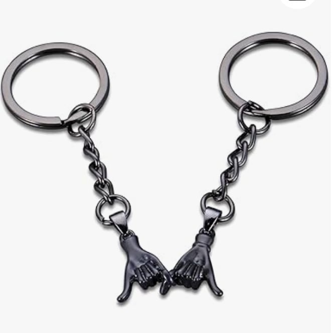 ✨Valentine's Day Limited Offer🎁-2PCS Pinky Promise Matching Keychains💘
