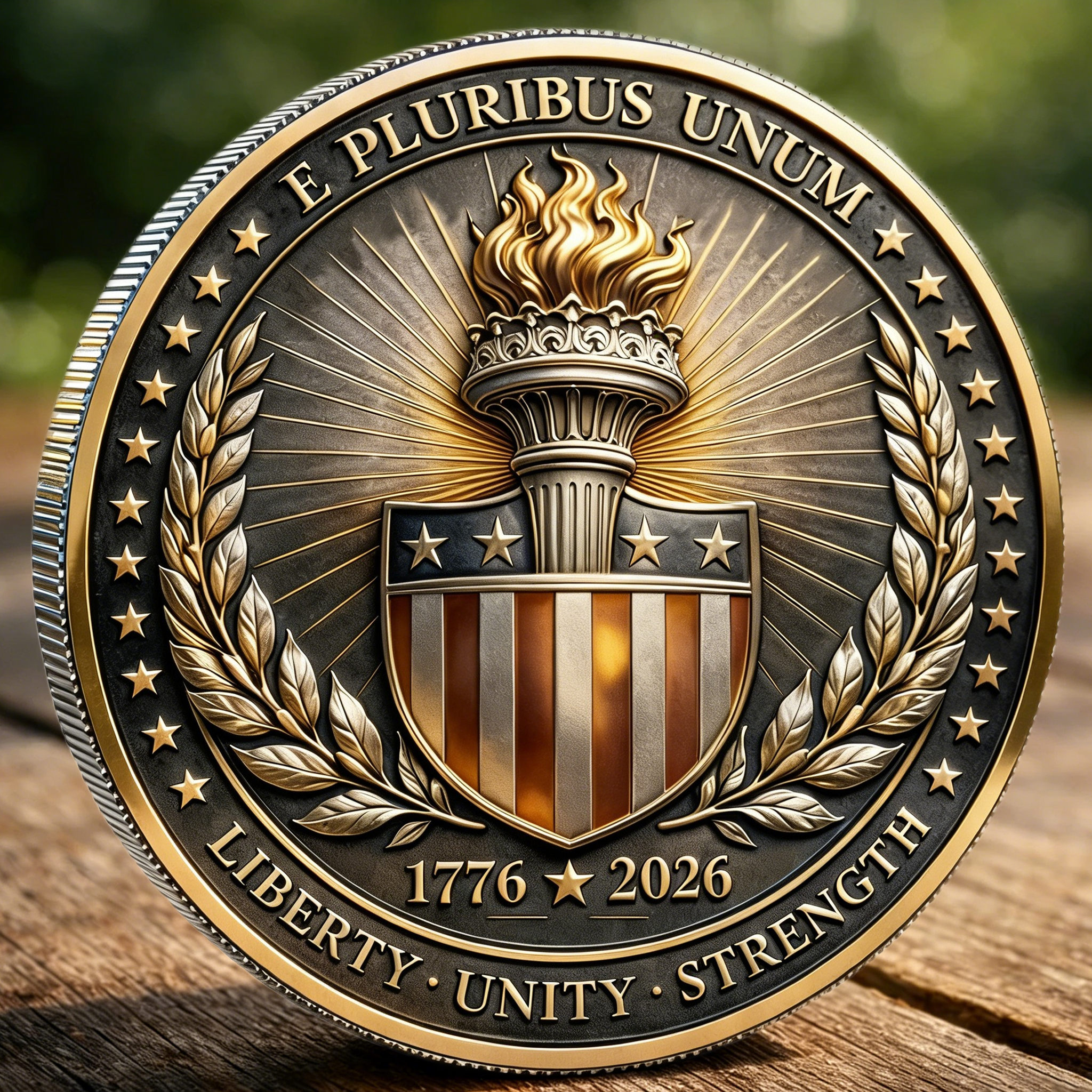 United States 250th Anniversary Commemorative Coin (1776–2026) – Liberty, Unity & Strength Collector’s Edition