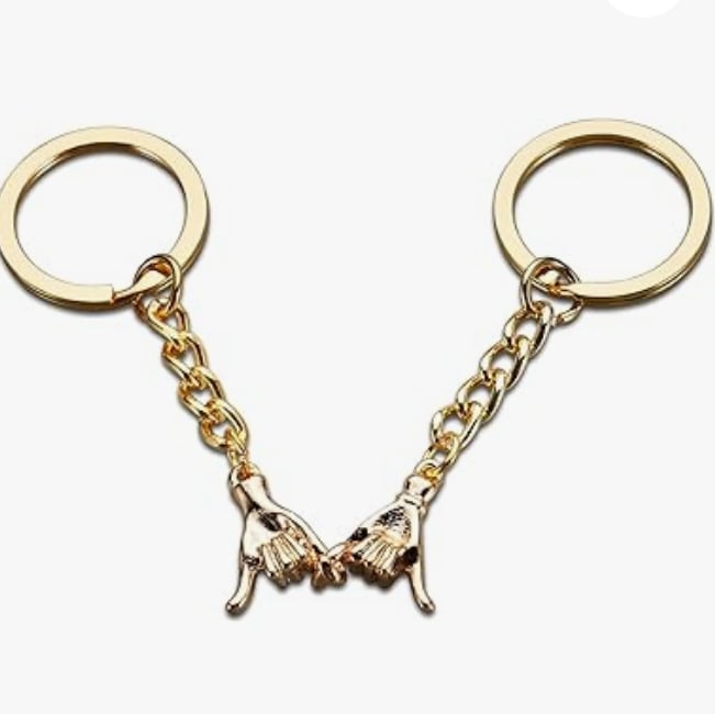 ✨Valentine's Day Limited Offer🎁-2PCS Pinky Promise Matching Keychains💘