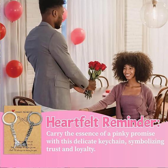 ✨Valentine's Day Limited Offer🎁-2PCS Pinky Promise Matching Keychains💘