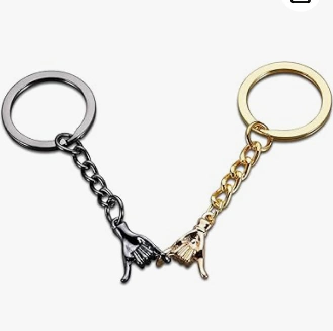 ✨Valentine's Day Limited Offer🎁-2PCS Pinky Promise Matching Keychains💘
