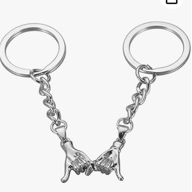 ✨Valentine's Day Limited Offer🎁-2PCS Pinky Promise Matching Keychains💘