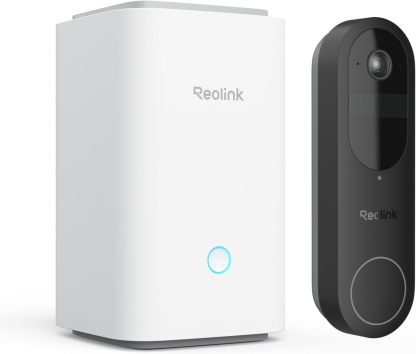 Reolink Video Doorbell con Home Hub WiFi 2K Dual Band 150°x150° Rilevamento Persone Veicoli Pacchi Senza Canone-Dwellingra