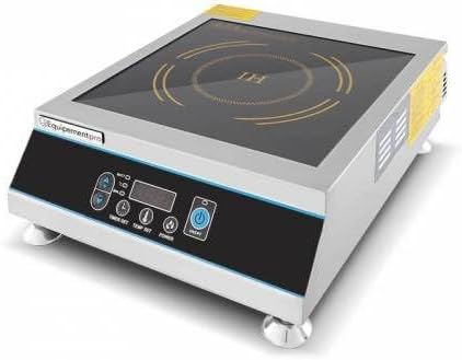 Equipementpro Piastra a Induzione Professionale 3500W, Inox, per Cucina, Ristorante e Catering-Dwellingra