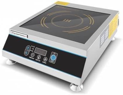 Equipementpro Piastra a Induzione Professionale 3500W, Inox, per Cucina, Ristorante e Catering-Dwellingra