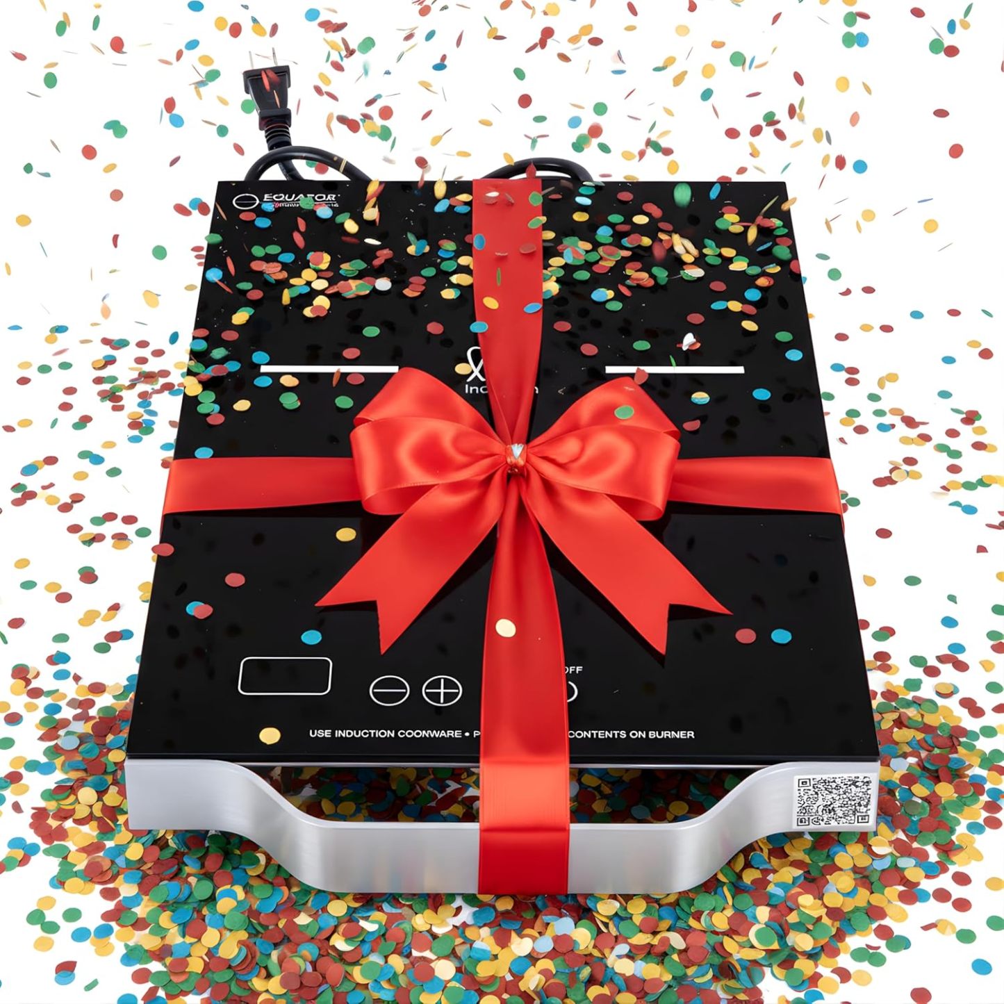 Equator Piano Cottura a Induzione Portatile 1 Fuoco 110V Manico Alluminio Nero Ceramica-Dwellingra