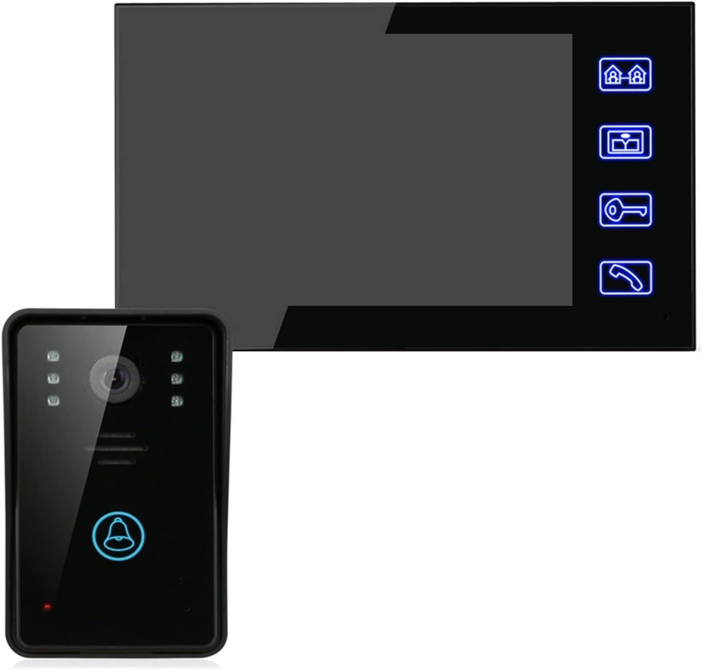 Videocamera per Campanello Wireless con Pulsante Touch, Sblocco Remoto e Visione Notturna, Videocitofono Smart con Allarme Casa-Dwellingra