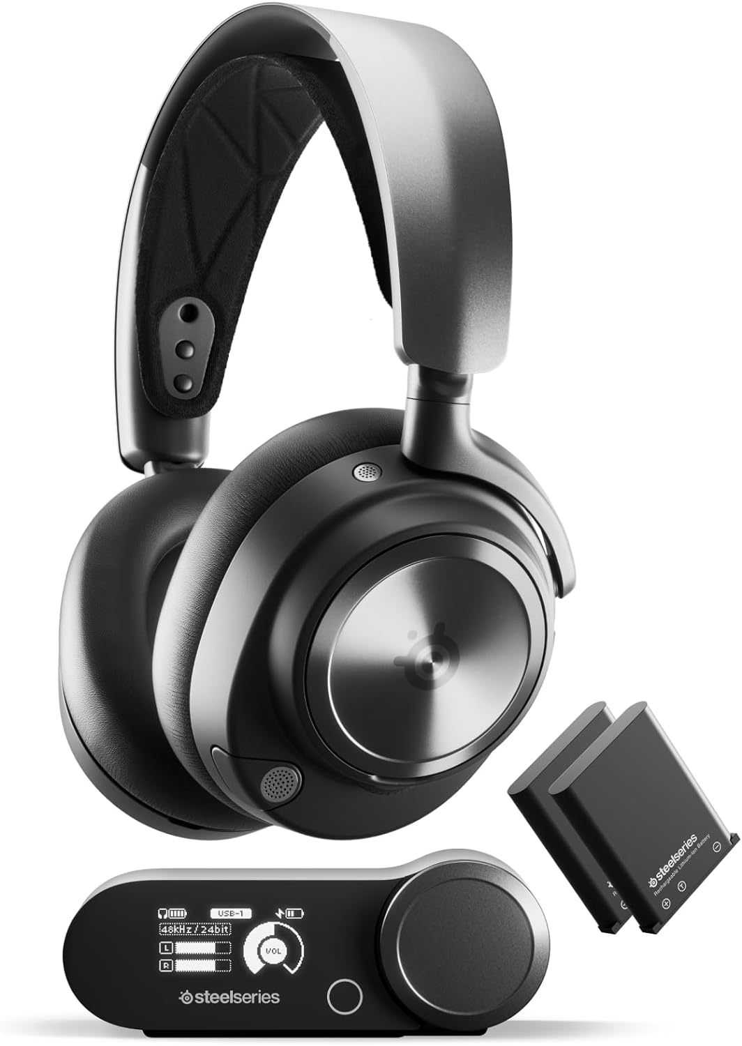 SteelSeries Arctis Nova Pro Wireless Cuffie Gaming Over-Ear ANC Infinity Power PC PS5 Nero-Dwellingra