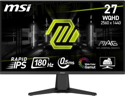 MSI MAG 275QF Monitor Gaming 27" WQHD 2560x1440 IPS, 180Hz, 0.5ms, Adaptive-Sync, DP 1.4, HDMI 2.0b-Dwellingra