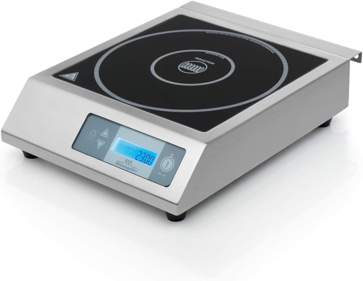 Sirman IH35 Piastra a Induzione Professionale Portatile 3500W Display LED Touch Vetro Temperato Grigio-Dwellingra