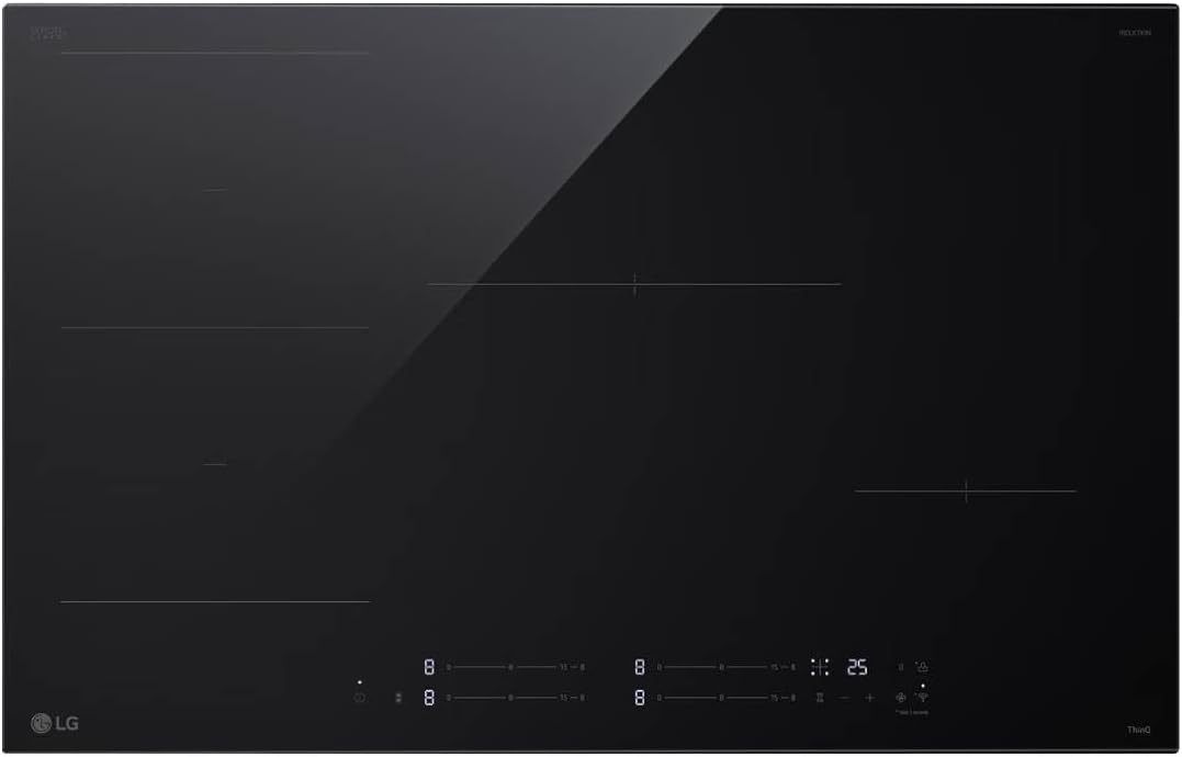 LG CBIZ3035B Piano Cottura a Induzione 4 Fuochi 80 cm 7400W Touch Display Vetroceramica-Dwellingra